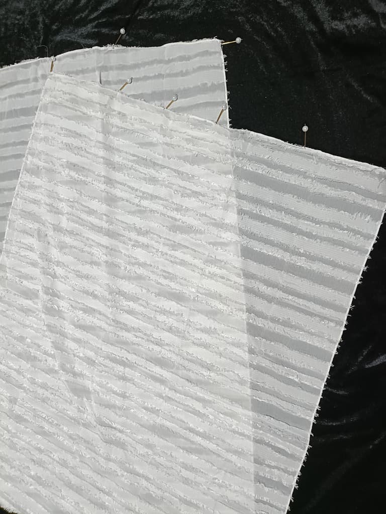 White Fur Hijab - Stole With Latkan thumbnail 2
