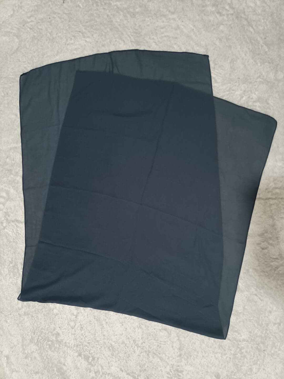 Dark Gray Diamond Georgette Hijab Stole thumbnail 2