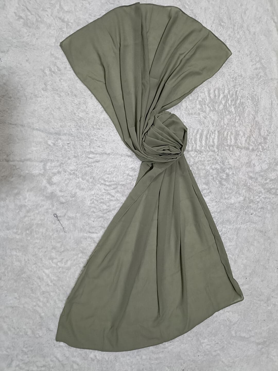 Laurel Green Diamond Georgette Hijab Stole