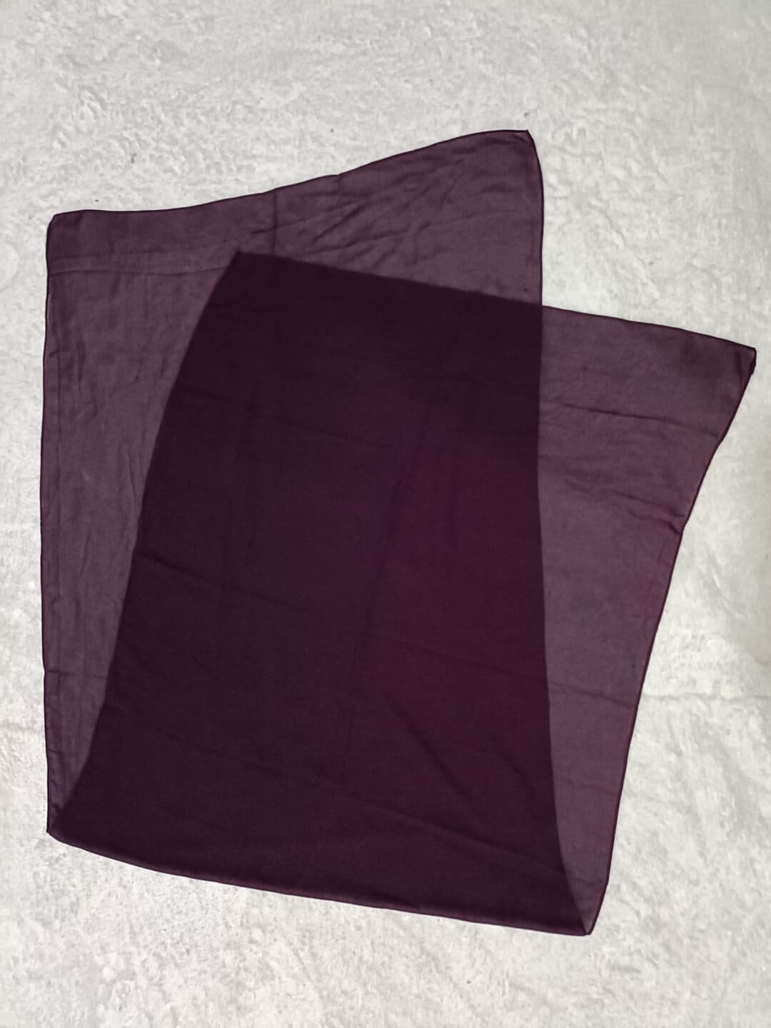 Plum Purple Diamond Georgette Hijab Stole thumbnail 2