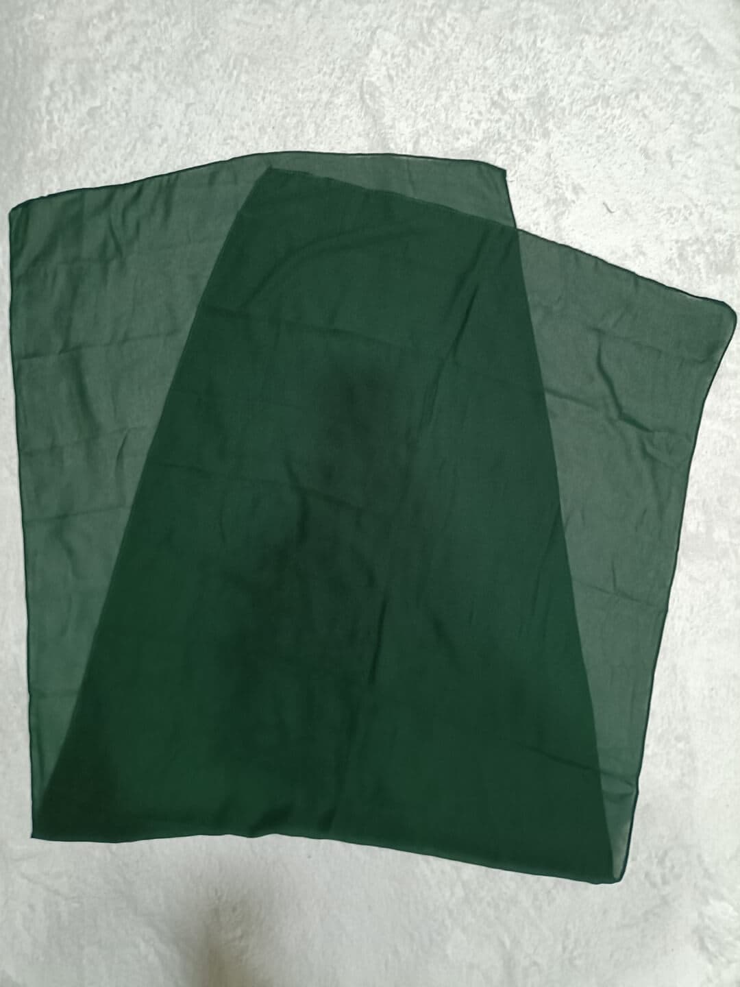 Dark Green Diamond Georgette Hijab Stole image