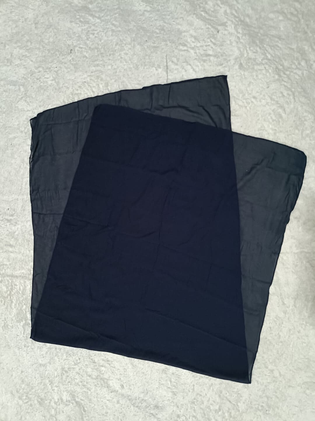 Blue Black Diamond Georgette Hijab Stole image