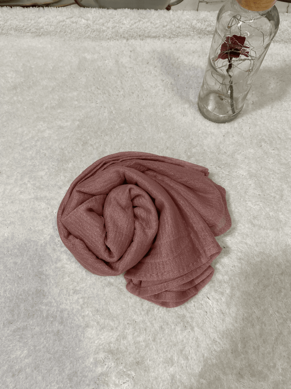 Flamingo Pink Jersey Hijab - Stole thumbnail 3