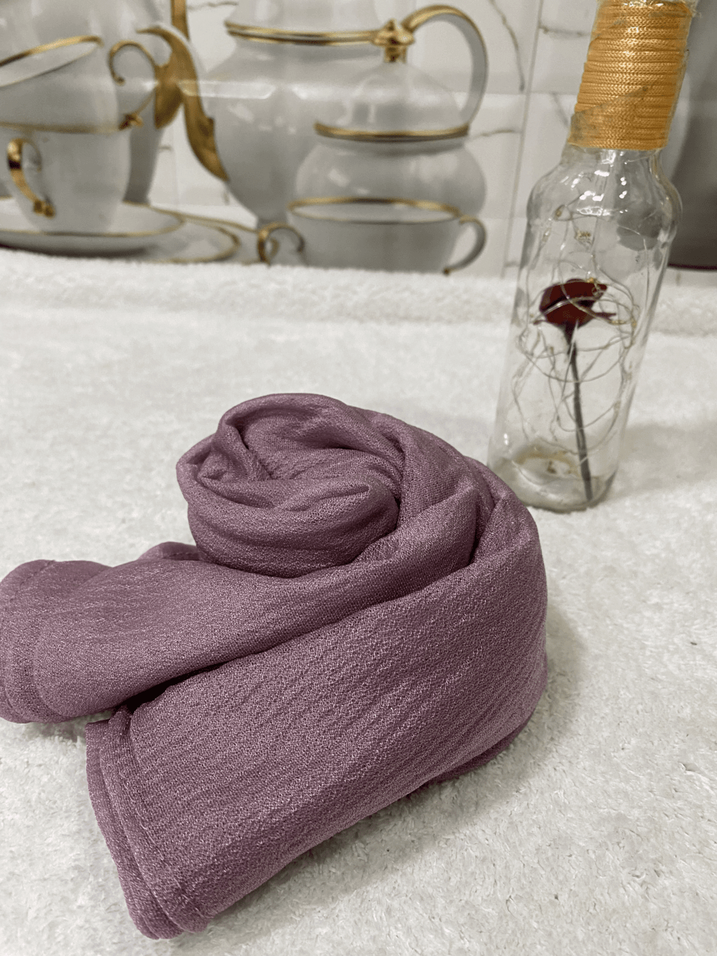 Light Purple Jersey Hijab - Stole thumbnail 2